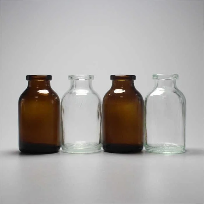 Hot Sale Pharmaceutical Clear Injection Cylinder Bottle 10-100ml Glass Bottle