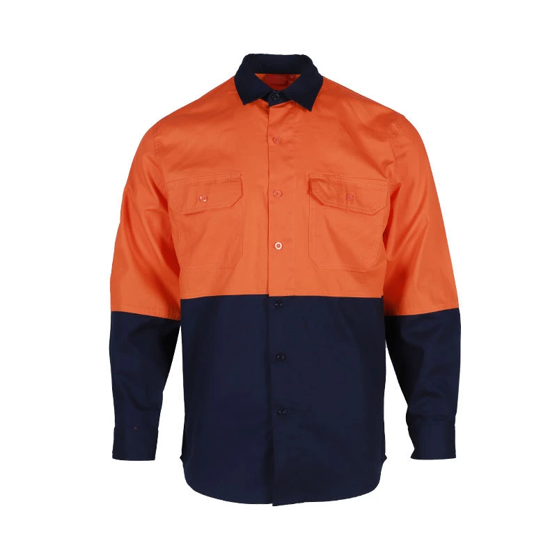 Custom Cotton Staff Gas Station Workwear Uniform Printing Work Wear Shirts Clothes Quality Men&rsquor; S Shirt Fashion