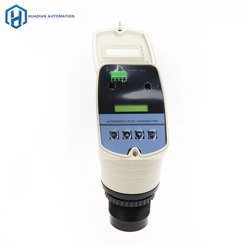 No Contact 24VDC Fuel Gas Acid Liquid Tank 4 20mA Ultrasonic LPG Level Sensor Distance 10 Meter