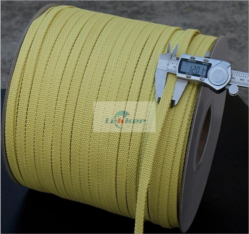 Kevlar Rope Steel Roller for Quenching Section, Kevlar Rope for Glass Tempering Furnace, Fiber Rope for Glass Tempering Furnace