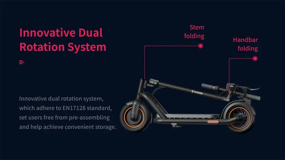 Dual Rotation Folding Kapazität Tragbare Kapazität Skateboard Elektro-Scooter