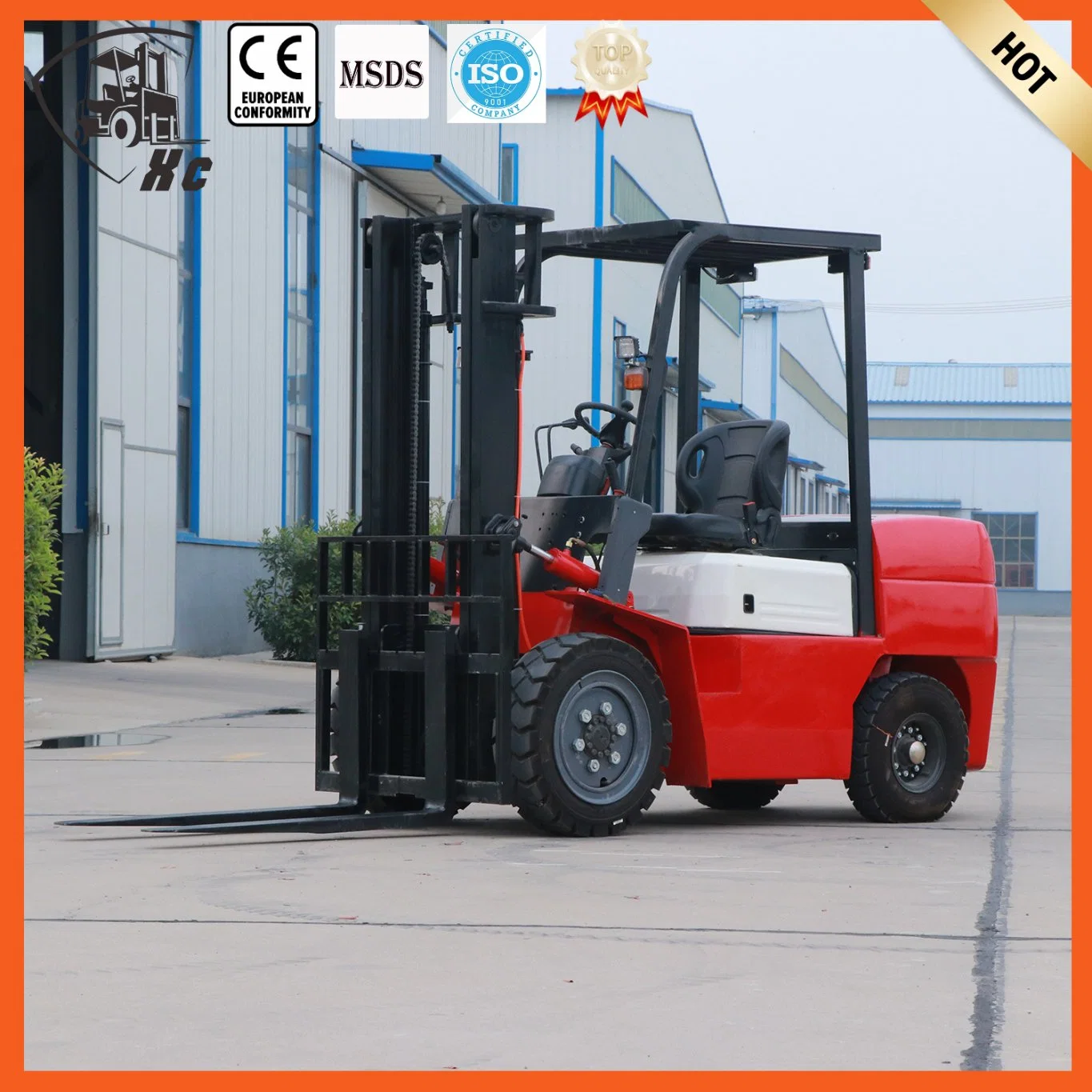 1.5ton 2ton 2.5ton 3ton 3.5ton 4-Wheel High Efficiency Portable Electric Forklift Truck for Construction Works/Warehouse