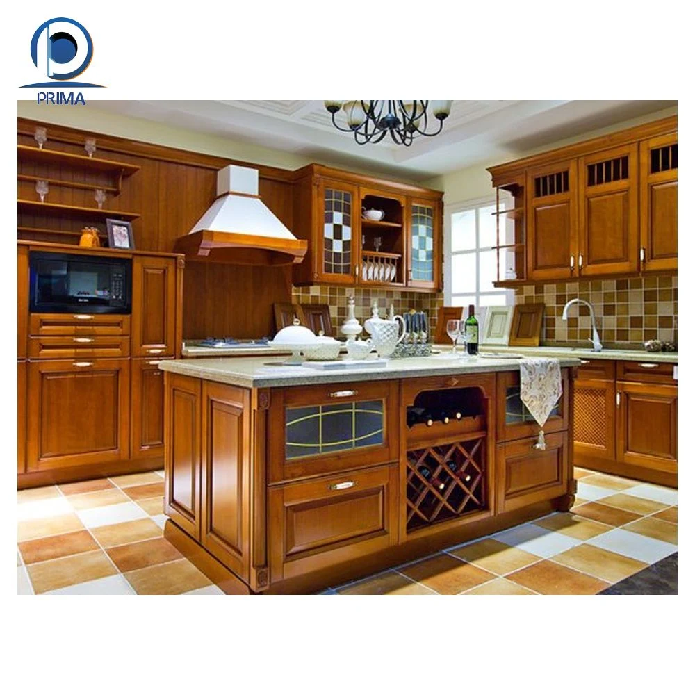 Prima Kitchen Cupboard Wood Furniture Glossy Modern Furniture Kitchen Cabinet