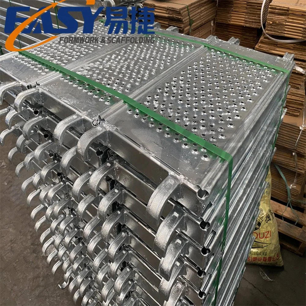 Easy Scaffolding 230/320mm Osha BS1139 En Eurpo American Australia Type Galvanized Scaffold Metal/Aluminum Walk Board Steel Deck Plank for Construction