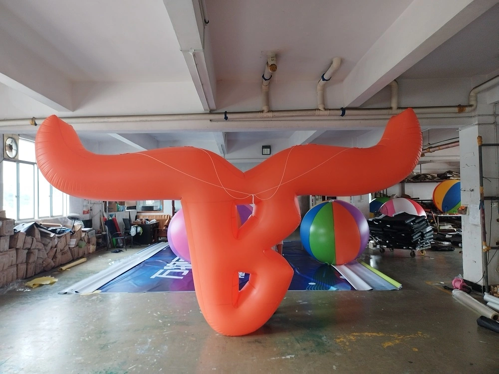 Boyi Inflatable Giant Bullhead Ox Head Inflatable Letter Balloon By04323