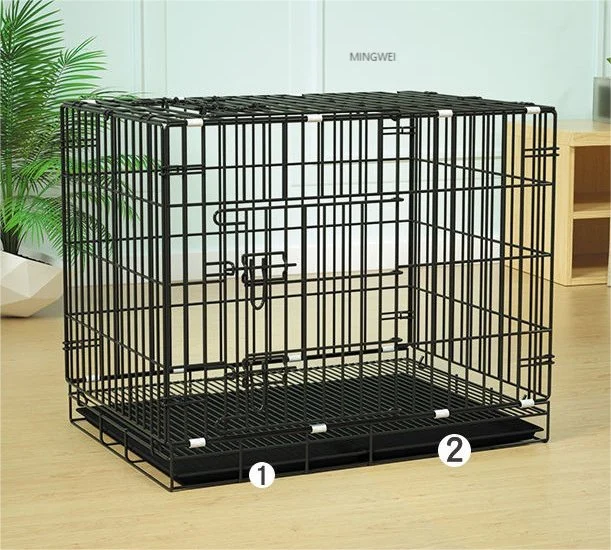 Mingwei Metal Iron Wire Foldable Cheap Pets Dog Breeding Cages Large Dog Crate Kennels