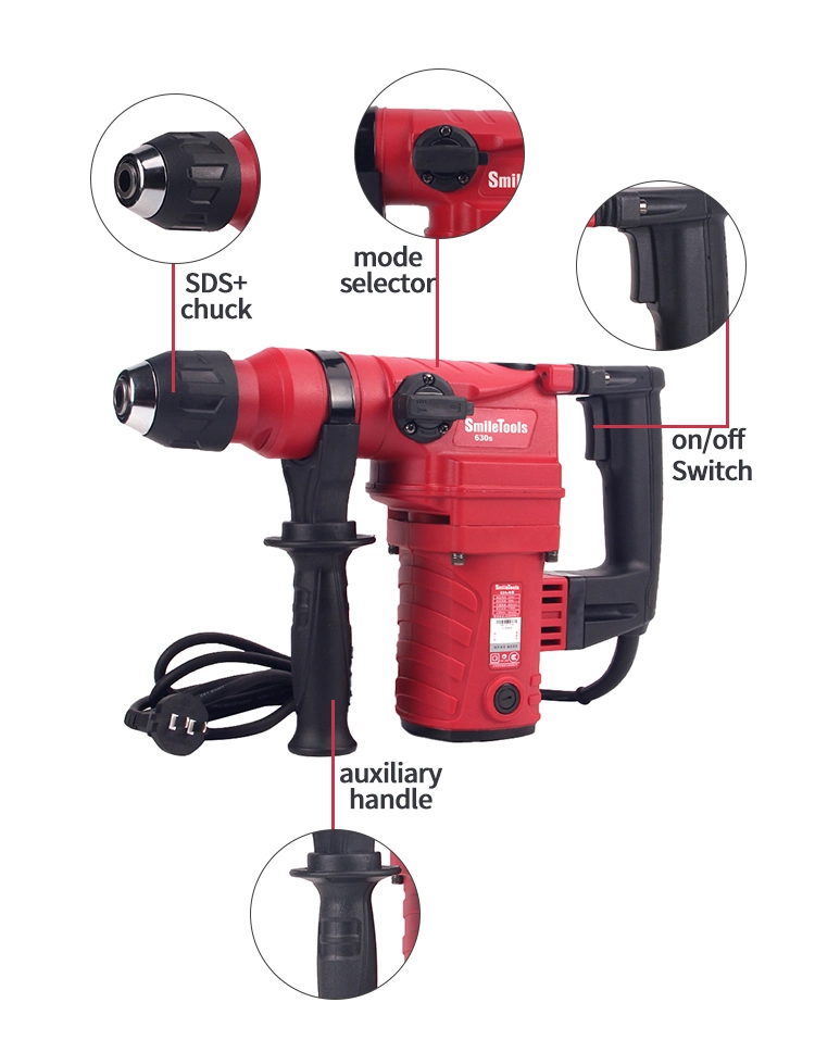Hot Industry Electric Durable 26mm Demolition Rotary Power Hammer Drills for Industry