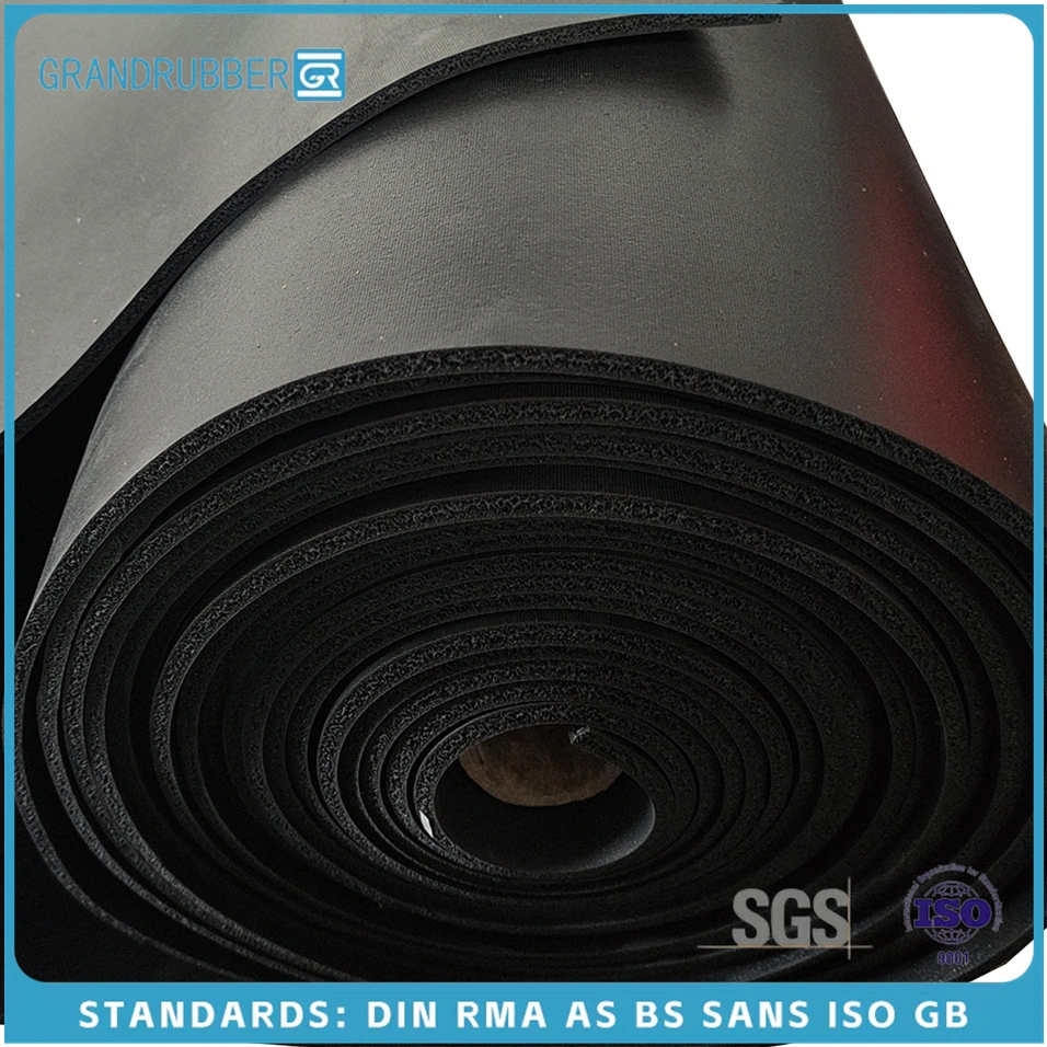 Abrasion Resistant Neoprene Fabric Electrical Floor NBR Silicone Cr Insulating Mats Rubber Sheet