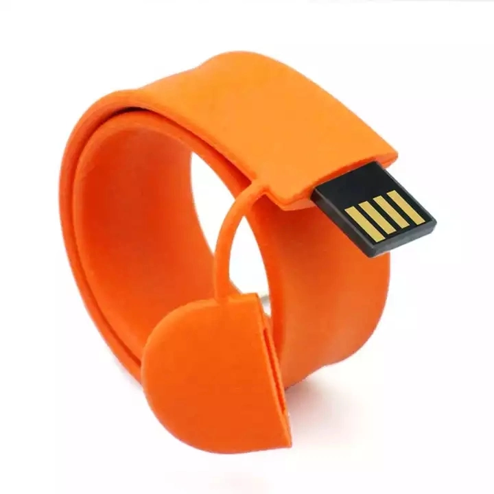 محرك أقراص Silicone Bracelet مضحك، سعة 128 جيجا بايت و64 جيجا بايت جيجا بايت وسعة 16 جيجا بايت طرف USB Flash Memory Stick Disk 2.0 3.0 لموجة الصفعة هدايا للأطفال