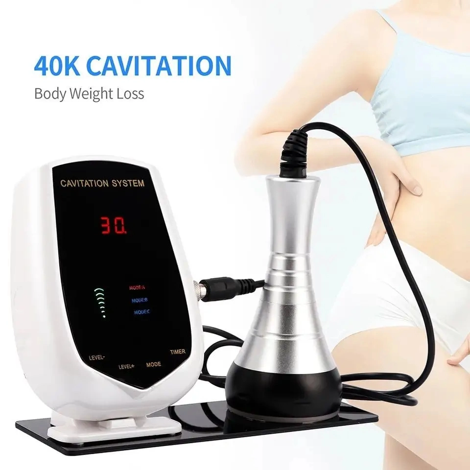 Mini-appareil portable de réduction des graisses pour l'amincissement des corps à ultrasons à combustion de graisses Dispositif de perte de poids de cavitation 40K