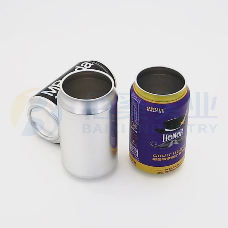 Customized 190ml 200ml 250ml 330ml 473ml 500ml 12oz 16oza Standard Sleek Slim Stubby Print Beverage Packaging Aluminum Beer Soda Cans with 202 Can Lids