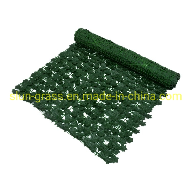 Latest Design Artificial Boxwood Panel Mat Leaf Green Wall for Garden Decoration Artificial Hedge Plastic Fence