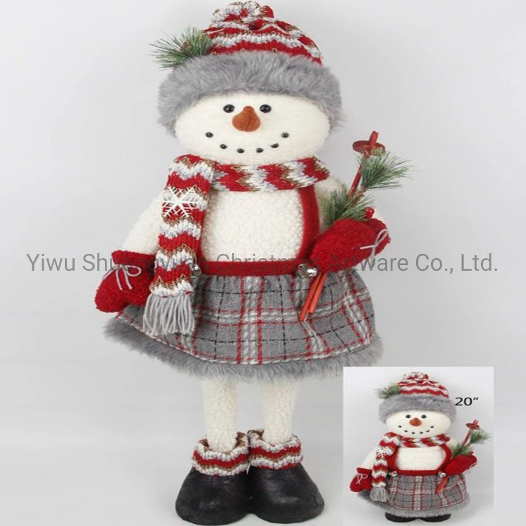 Christmas Snowman for Holiday Wedding Party Decoration Supplies Hook Ornament Craft Gifts