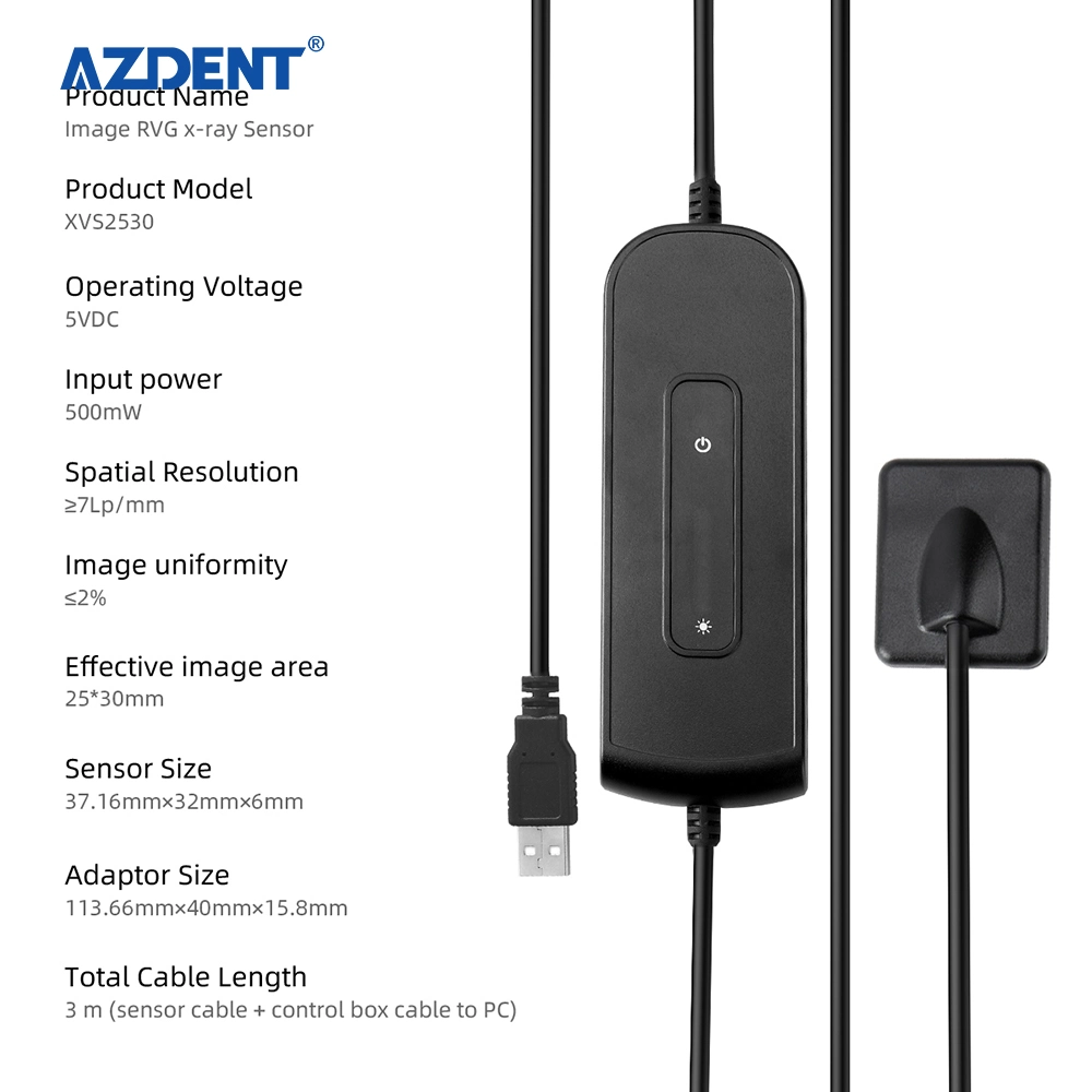 Venta en caliente Dental X-ray Digital RVG sensor Xvs2530 Tamaño: 1,5