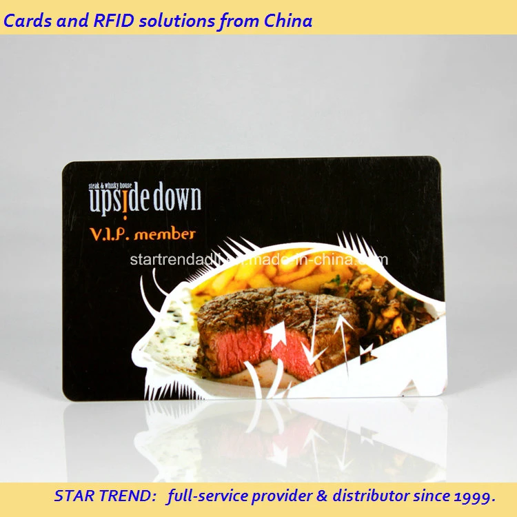 Card Made of PVC with Magnetic Strip or RFID Chip