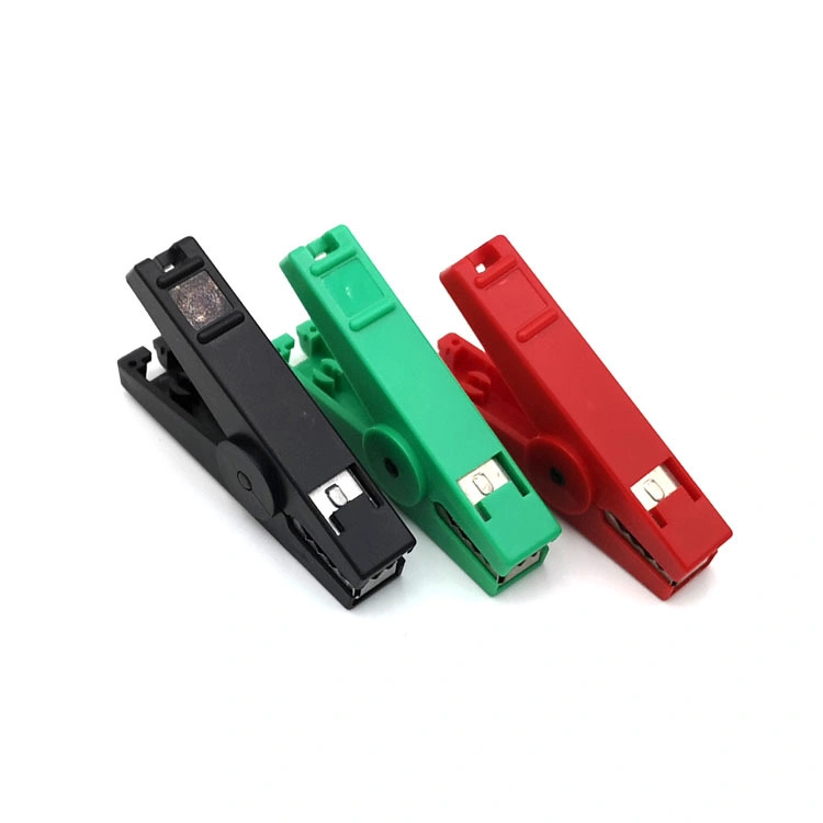 Full Plastic Insulator Safety 80A Current Alligator Alligator Clip