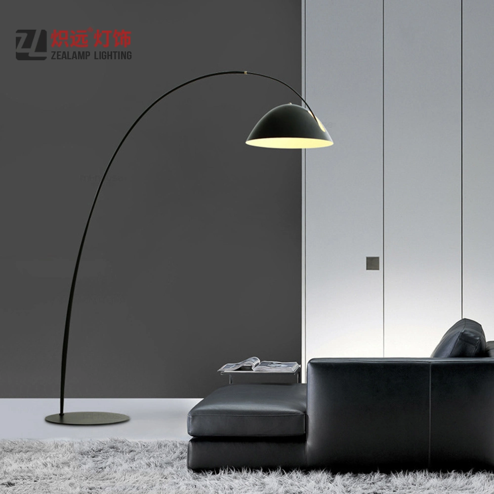 Contemporary Black Steel Floor Light Decoration