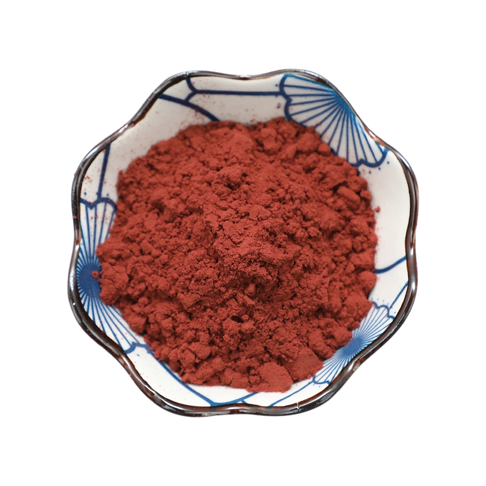 Vermelho orgânico extrato de arroz de fermento em pó