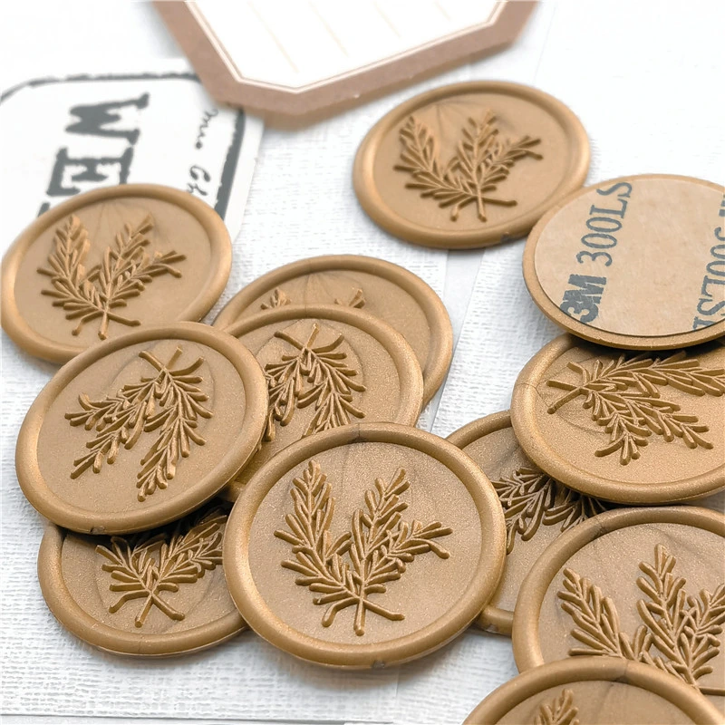 Eco-Friendly Wax Sticker Decorative Wedding Wax Seal Sticker