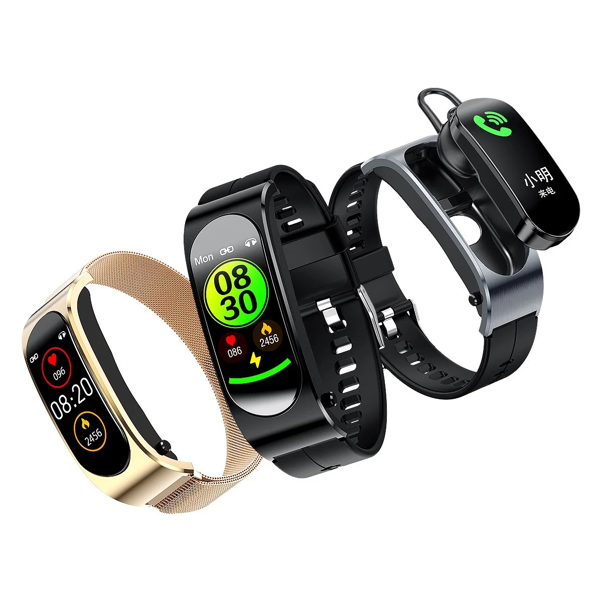 Sports pulseiras pulseiras pulseiras Talkable Tws Smart Veja TWS 2 em 1 auscultadores Bluetooth Smartwatch Tws