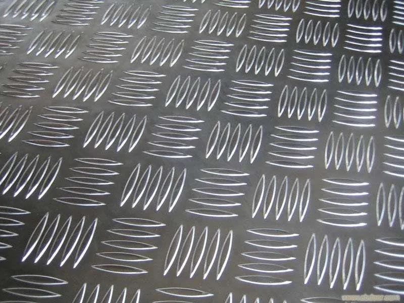 Pattern Aluminum Plate 3003 1100 Embossed Aluminum Checkered 5 Bar Pattern for Car Truck