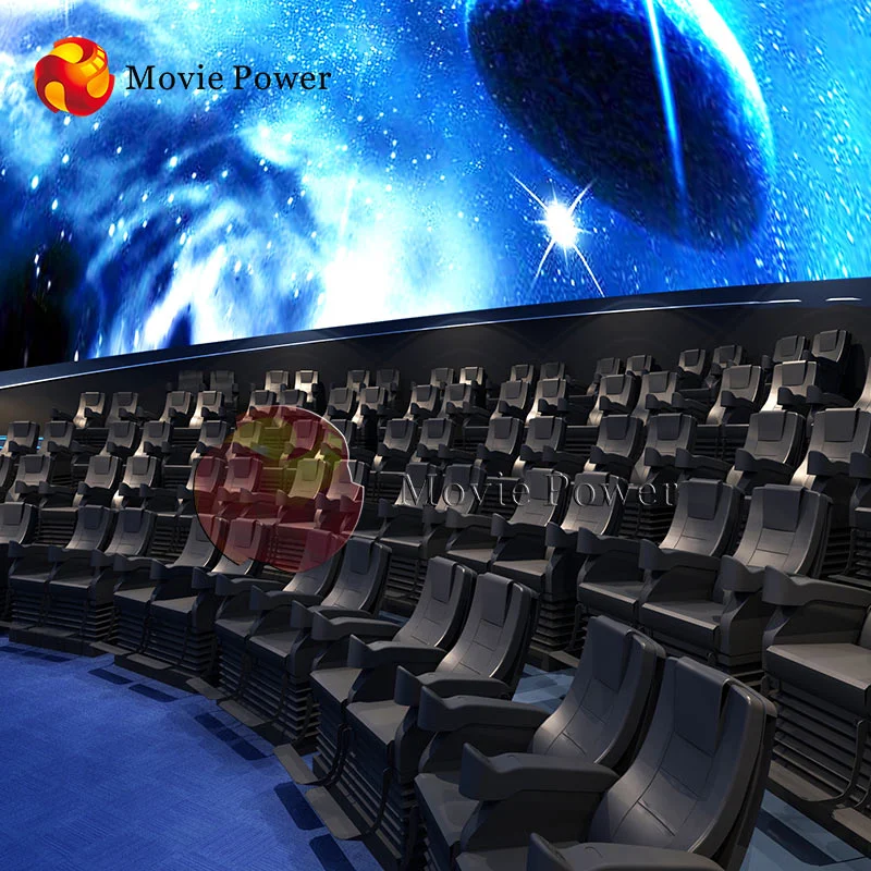 Theme Park 3D 4D 5D Dynamic Dome Theater Projector Electric Cinema Seat Equipment