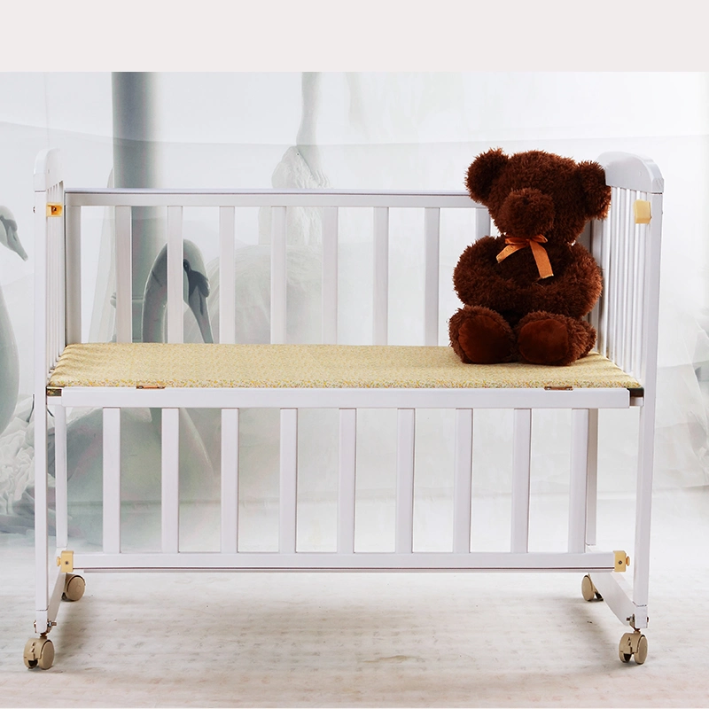 Single Cot Bed Solid Wood Wooden Baby Cot Bed Swing Baby Adult Crib Rocking Crib for Kid Child