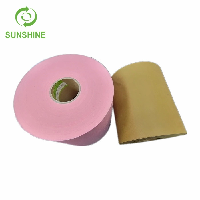 25-50GSM 100%S PP Spunbond tela Nonwoven Ss SSS Roll