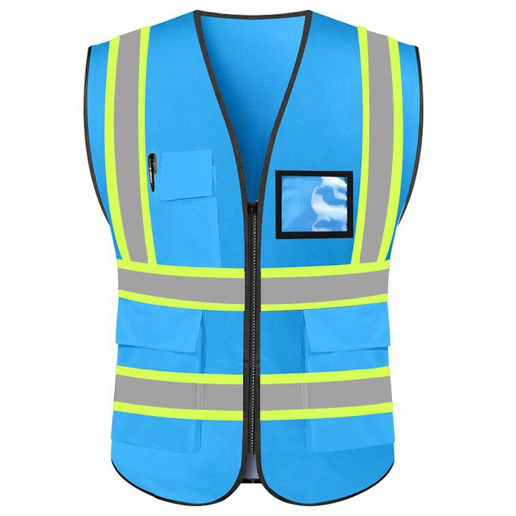 Construction Vest High Visibility 3m Reflective Safety Security Workwear Men&prime; S