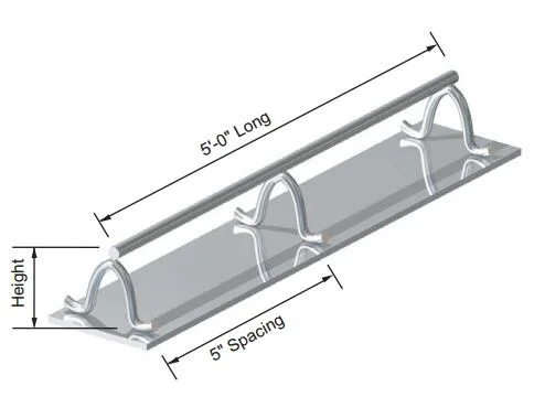 BBP Beam Bolster with Plate Plain Surface