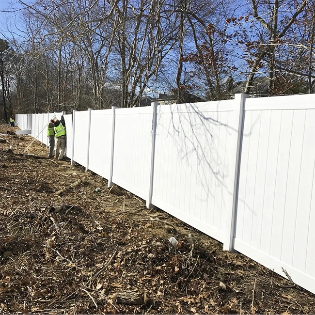 Top Quality 6FT High X8FT Wide White Vinyl PVC Privacy Fence Panels for Garden