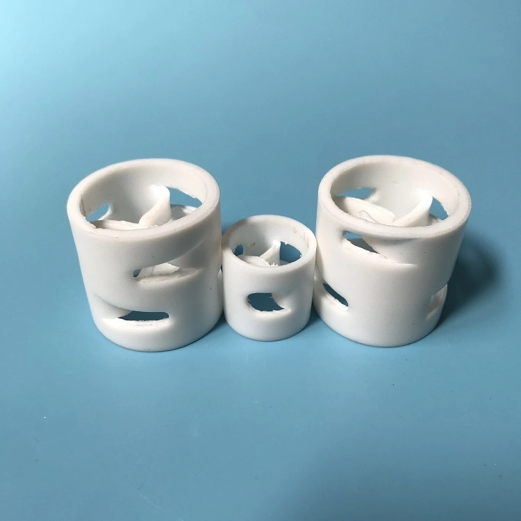 50mm Plastic Tower Packing Ring PTFE Pall Ring for Cooling Column