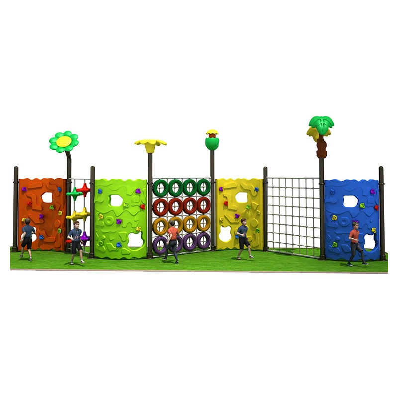 Cheap Price Amusement Park Playground Outdoor Plastic Climbing Panels Wall for Children