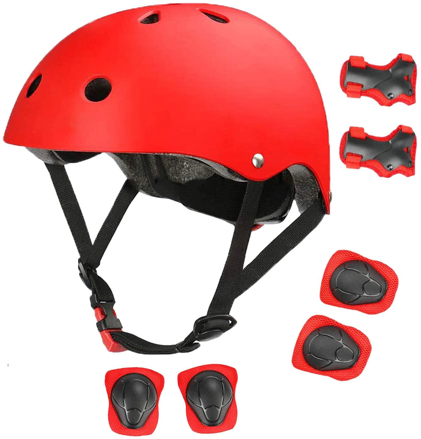 Capacete de skate e Engrenagem de telas de proteção para todas as idades Protecções Protecções 7 PCS conjunto punho do cotovelo de joelho