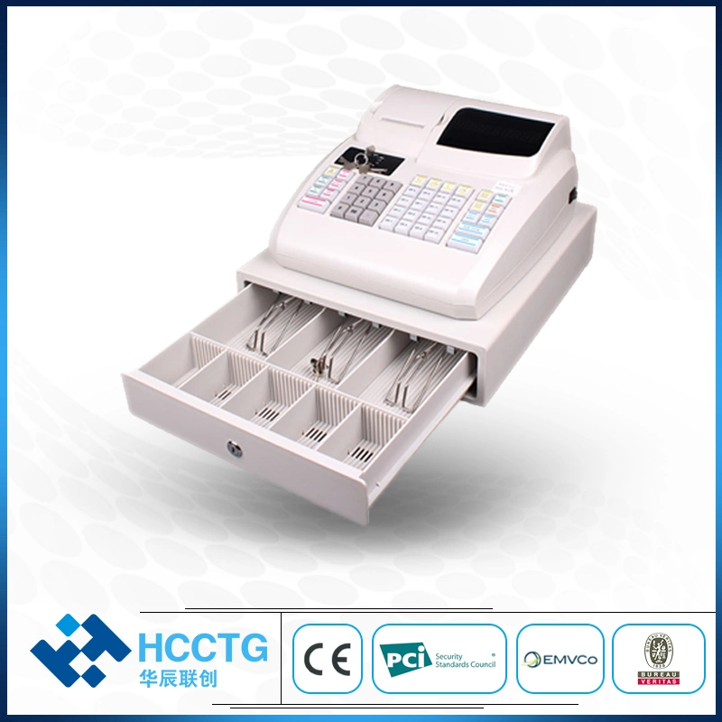 58 мм Paper Thermal RS232 PS2 A Electronic Cash Register with 9 в ящик кассы ECR-100