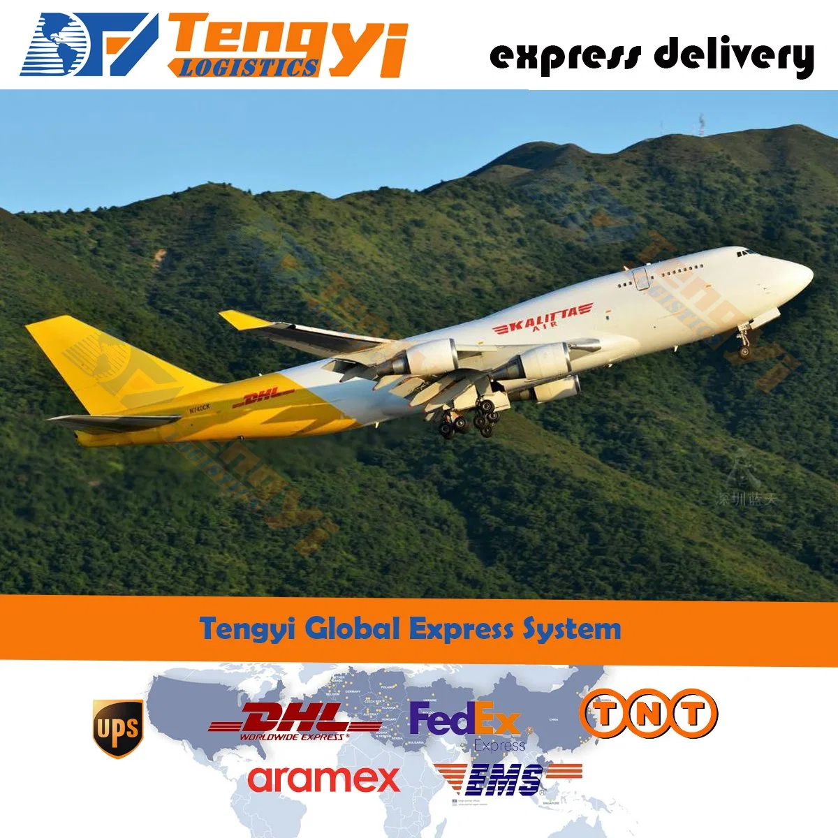 China Shenzhen a el Salvador/Guinea Ecuatorial/Eritrea Global DHL/UPS/FedEx/TNT/Aramex International Express Agente de transporte