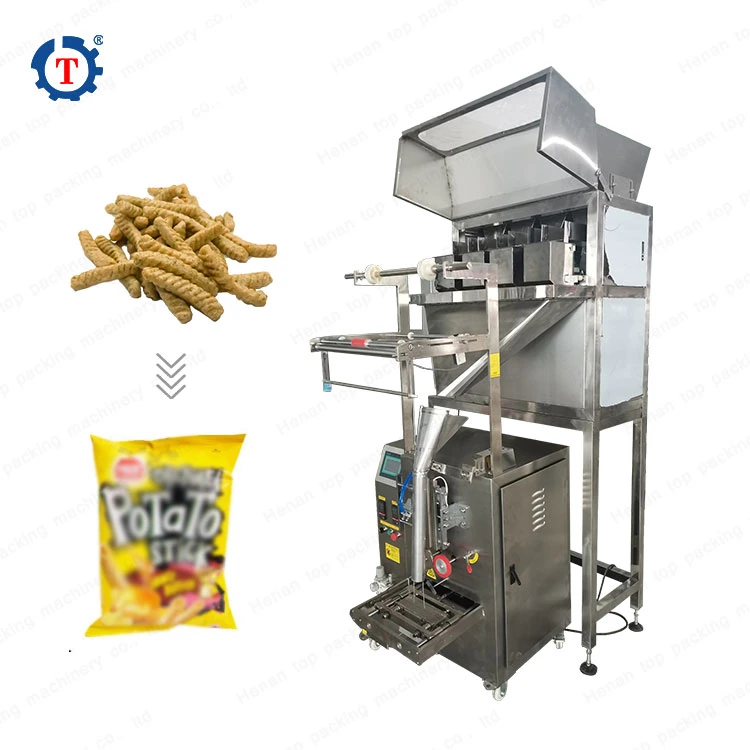 Automatic Granule Grain Rice Sugar Bean Bag Packing Machine with Conveyor