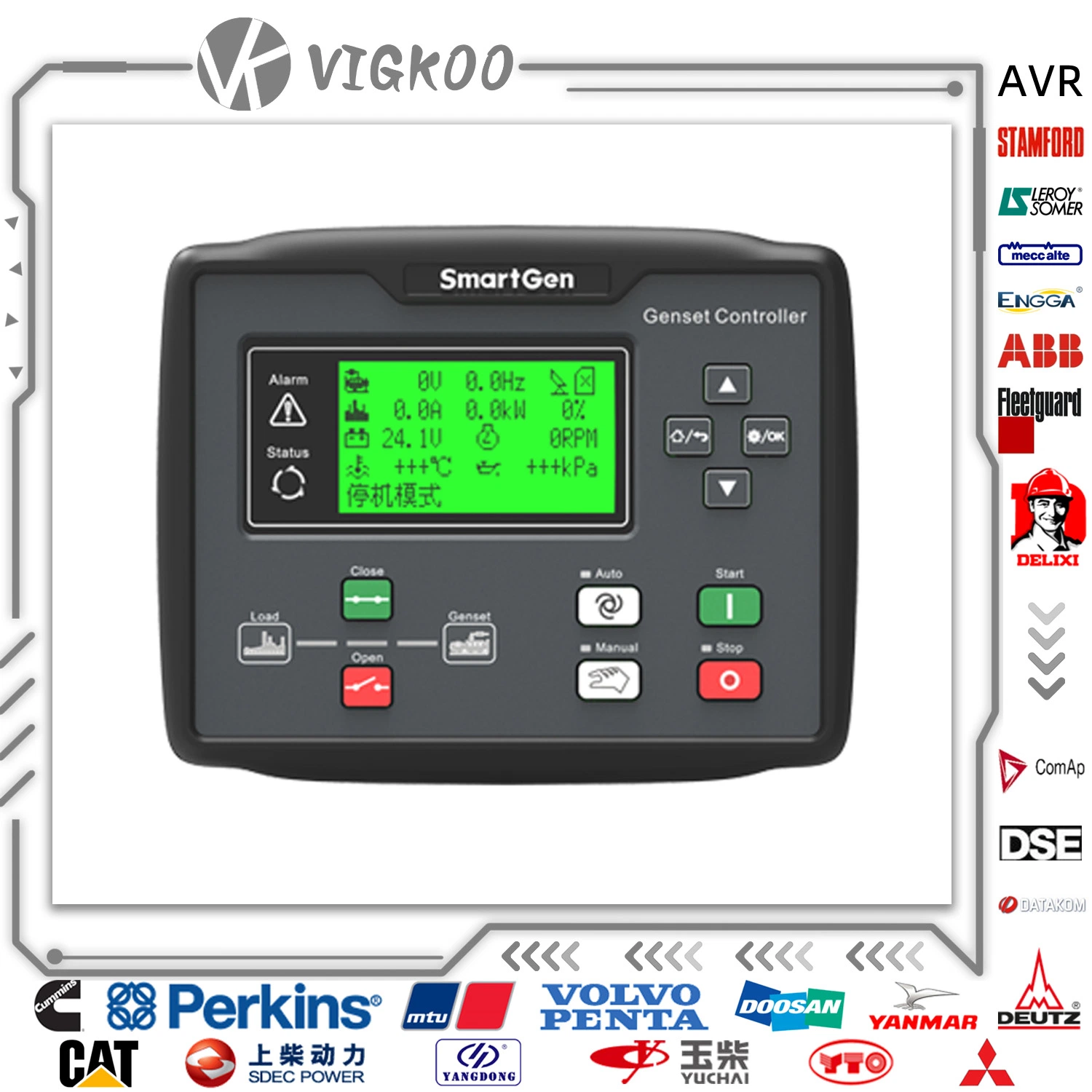 Hgm Smartgen6110-Lt generador eléctrico del módulo de control