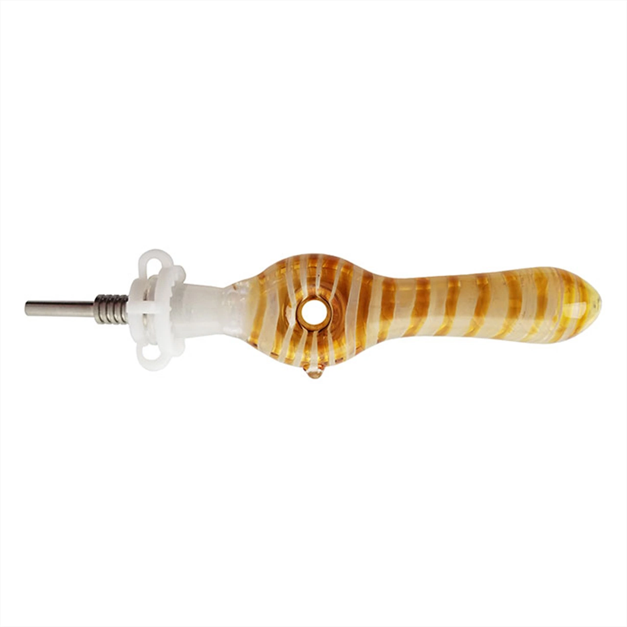 Donut Honey Straw with 10m Titanium Tip Smoking Accessories Glass Smoking Pipe Glass Pipe