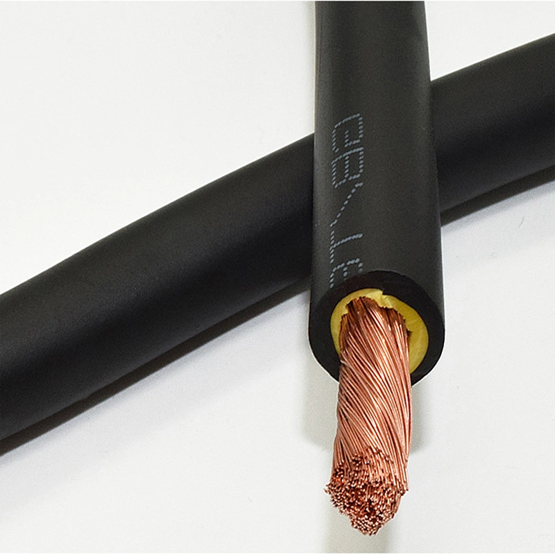 25mm 35mm 50mm 70mm 95mm de goma flexible eléctricos de cobre del cable de soldadura
