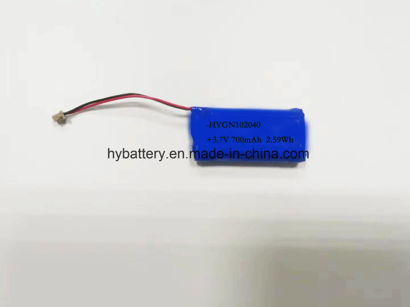 Hot vendre 3,7 V 700mAh Batterie Li-polymère 102040 pour casque Bluetooth