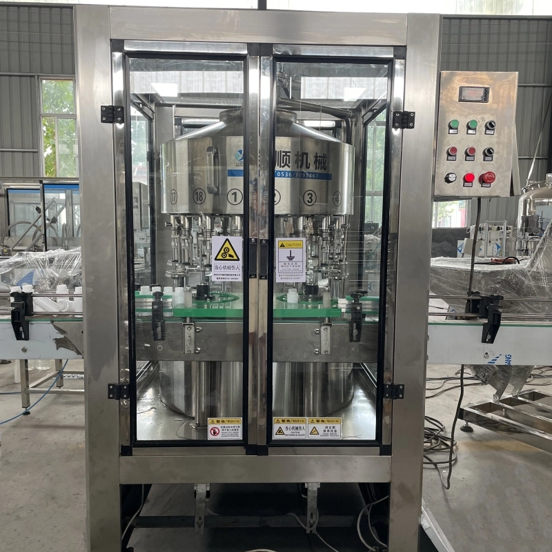 Glass Bottle Automatic Bottling Line, Non-Carbonated Liquid Rotary Filling Machine Manufacturer