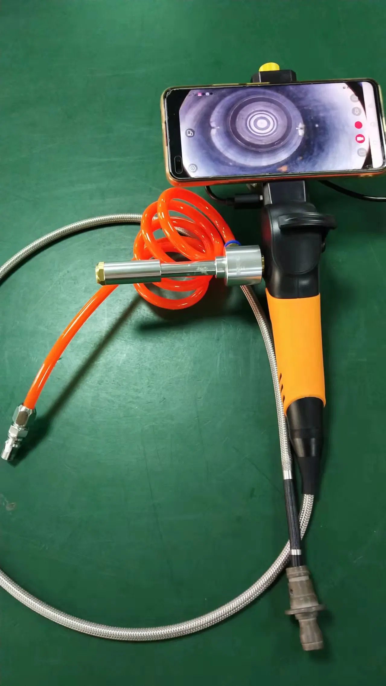 Industrial USB Borescope Inspection Camera with High Temperature Resistant Function, 7.5mm Probe Lens, 1mt Testing Cable