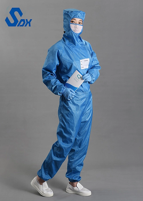 ESD Polyester-Kleidung Lab Coat antistatische Kleidung Reinraum Smock