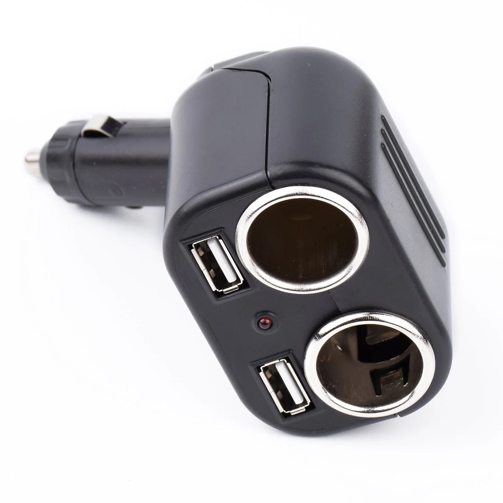 USB C Car Charger, 2 Sockets Cigarette Lighter Splitter 12/24V Dual USB Charger