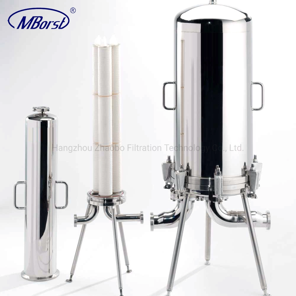 Fabricant expérimenté Boîtier de filtre Acier inoxydable industriel 304 316L Filtre pour la filtration de la pharmacie, de l'alimentation, des produits laitiers et des fruits Purificateur d'eau par osmose inverse