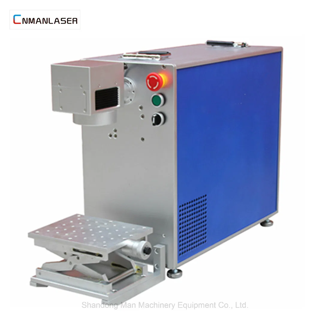 Stainless Steel Aluminum 20W 30W Desk Model Fiber Laser Marker