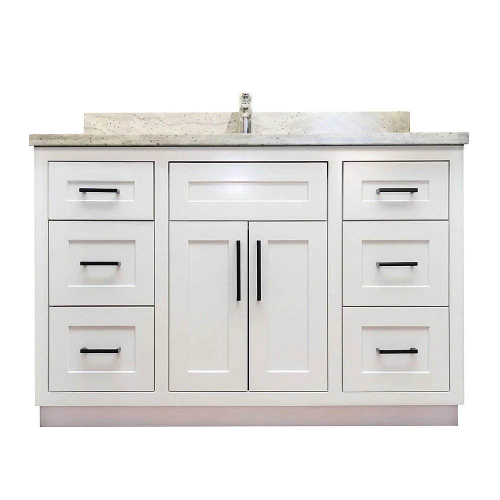 Atacado Americano Shaker Solid Madeira Casa de banho Cabinet Vanity