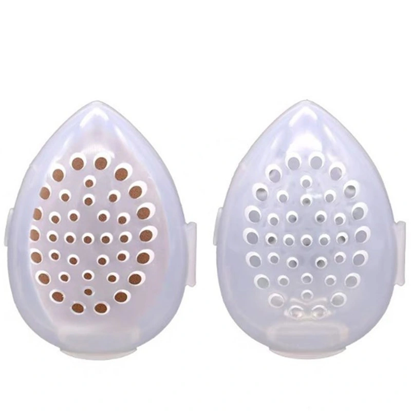 ESPONJA portátil de 1 UNIDADE de secagem com puffs transparentes vazios para caixas de secagem Suporte de puff p/ maquilhagem em rack Cosmético Egg