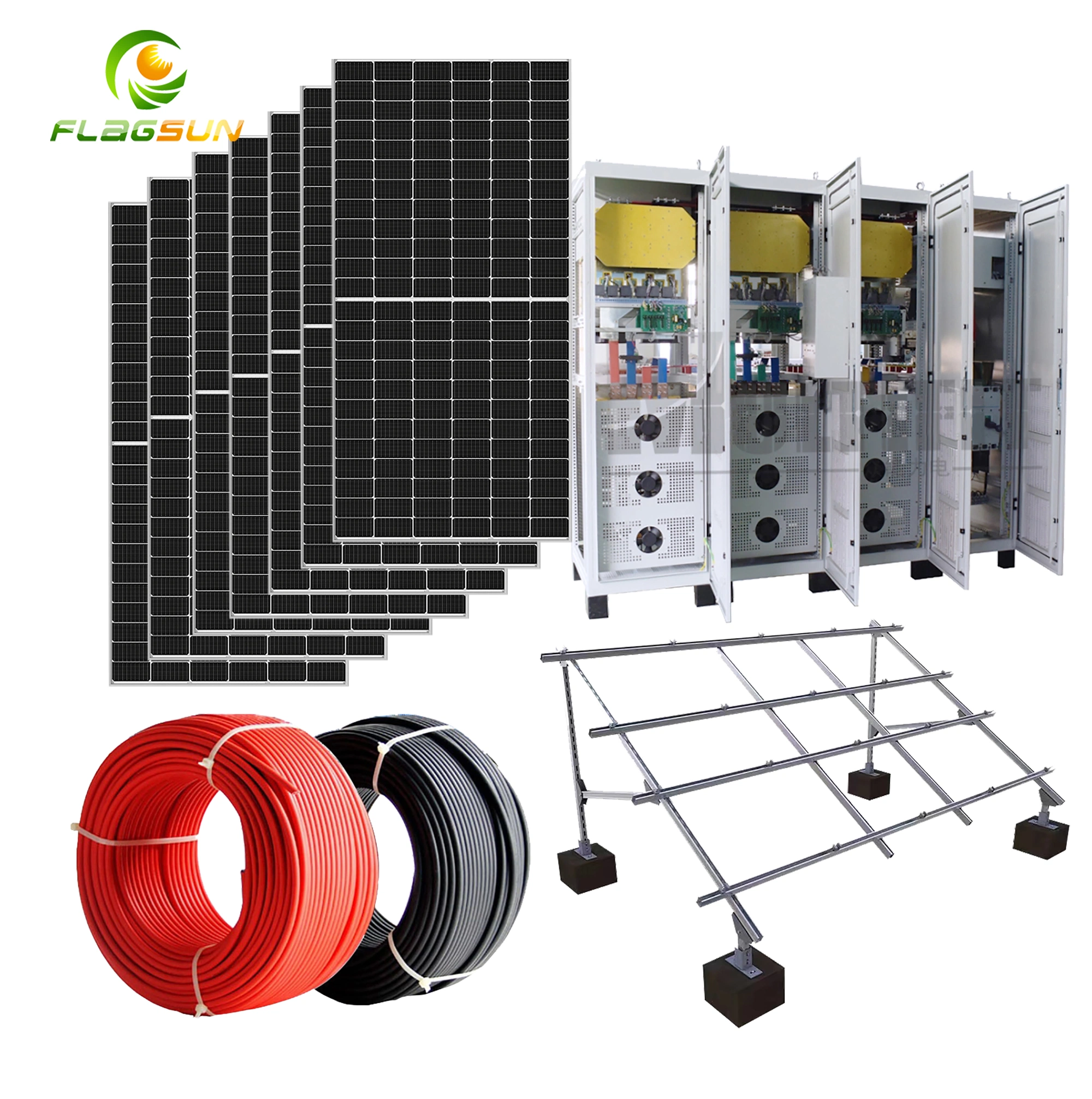 Solar Energy Power Panel and Battery Electricity Storage System for Solar Plant